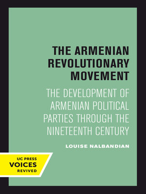 cover image of The Armenian Revolutionary Movement